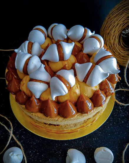 Mousse Cake Lúcuma, Manjar y Praliné Almendras