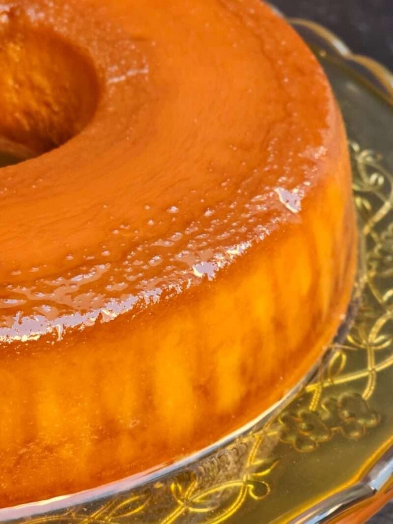 Flan de caluga y caramelo