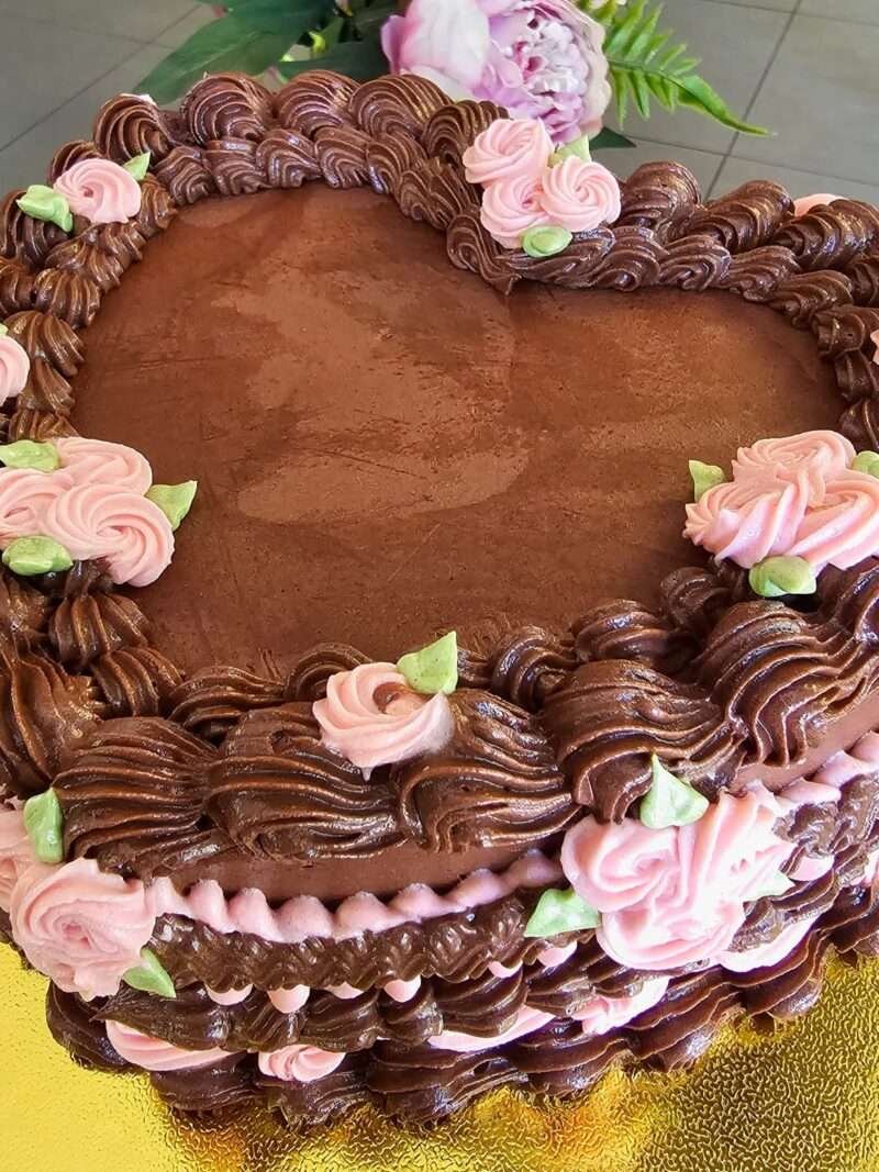 Torta Corazón de Chocolate